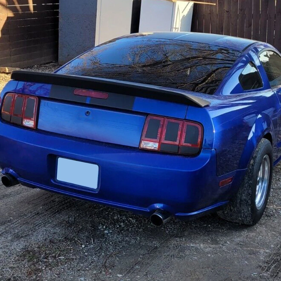 For 2005-2009 Ford Mustang GT500 Ducktail Style Rear Trunk Spoiler Wing Black Foto 4 de 4