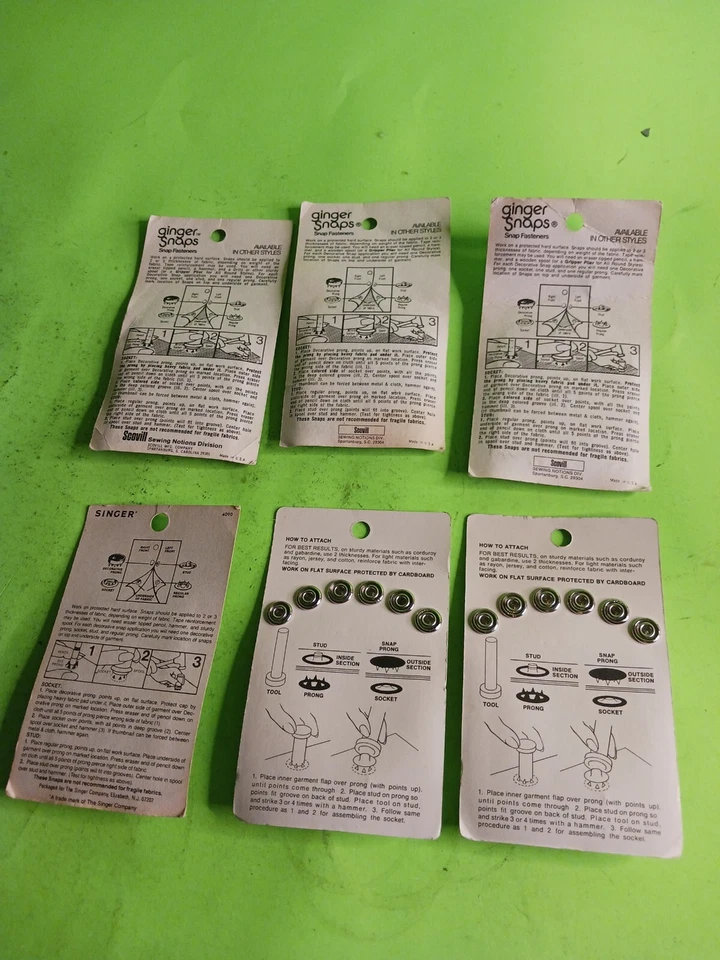 Lote de sujetadores a presión decorativos vintage  Foto 2 de 4