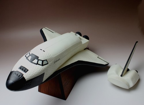 Space Shuttle Columbia Porcelain Whiskey Decanter w Base Japan Bankrupt Stock - Picture 8 of 11
