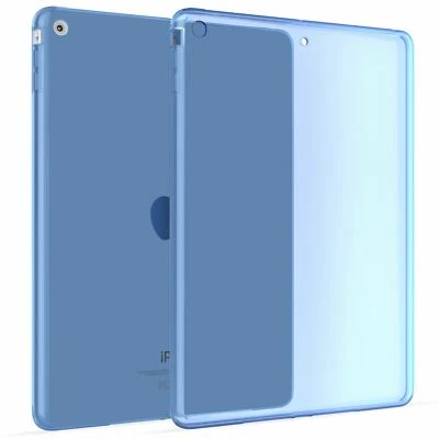 Transparent Étui Silicone Coque Housse Cover pour Apple iPad Air 1 en Bleu