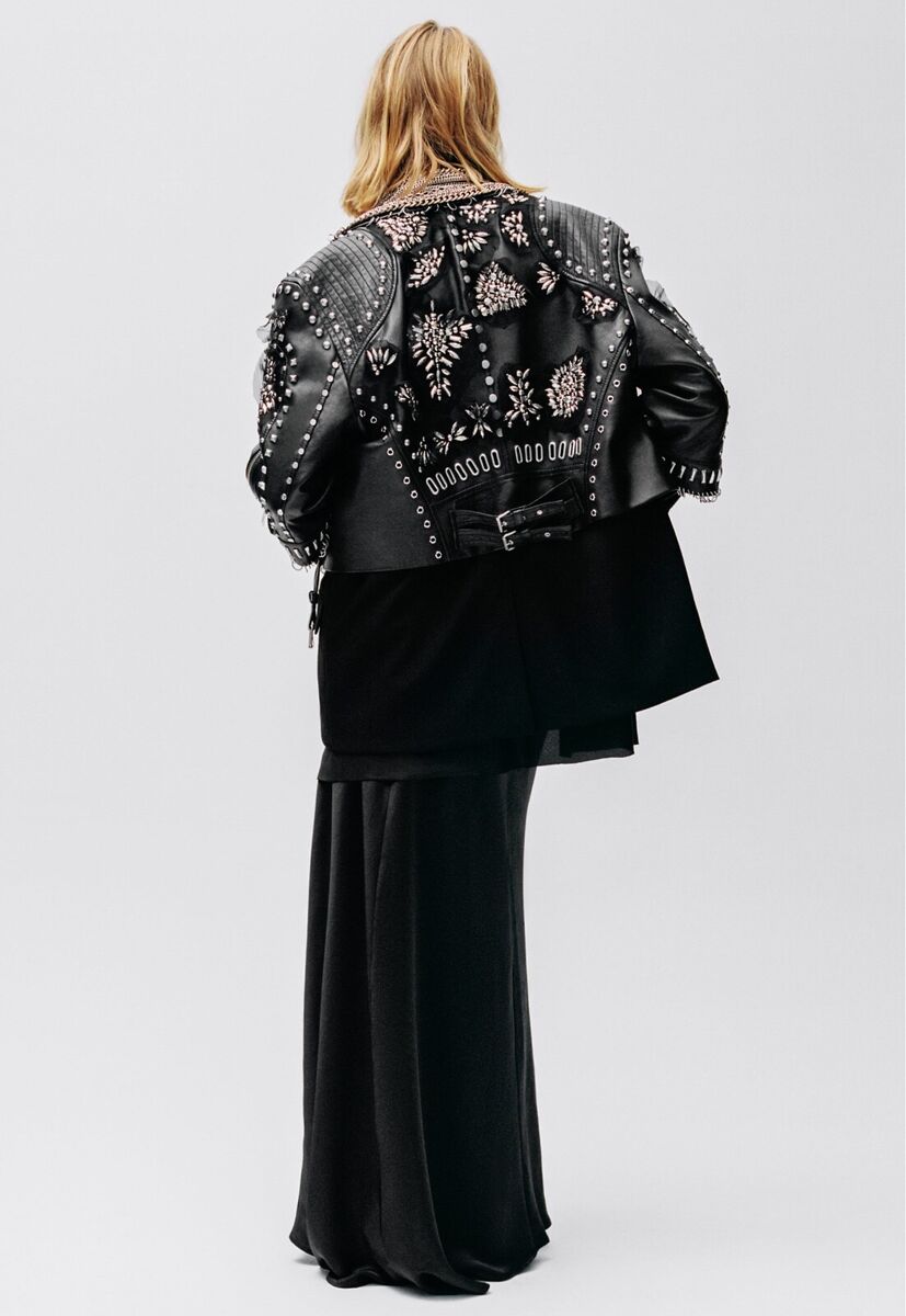 Zara Studded Leather Jacket Size S Limited Edition | eBay Zara Studded Leather Jacket Size S Limited Edition | eBay