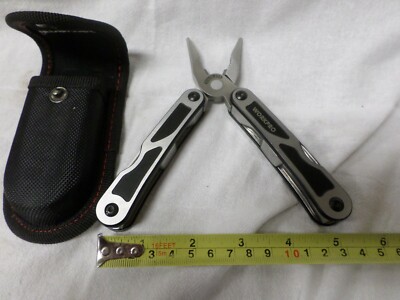 WorkPro Quick Draw Multi Tool Black and Silver Handle With Case