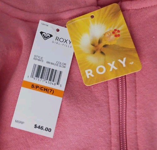 NEW ROXY Signature Flowers Graphic Pockets Prints Zip-Up Jacket Sz.Small ( 7 ) - Picture 5 of 10