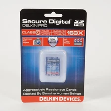 Delkin Devices Pro Secure Digital SDHC 163X 4GB SDHC Memory Card - UNOPENED