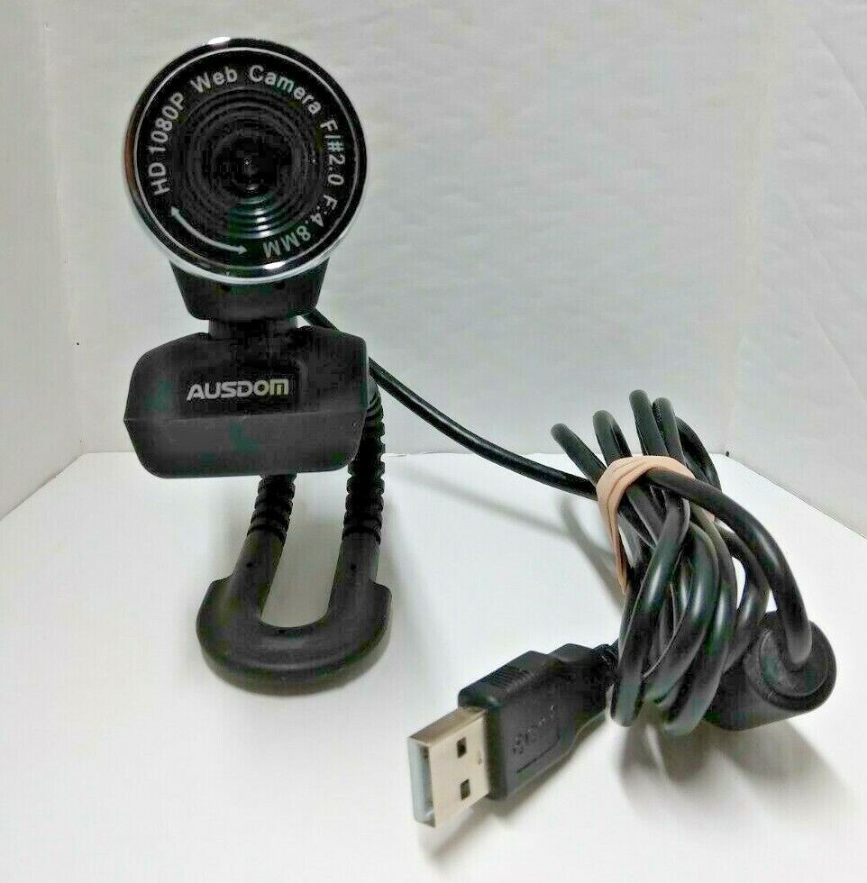 AUSDOM AW615 1080p PC WebCam 12MP with Built-in Mic