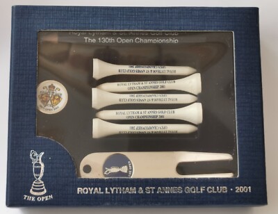 Royal Lytham St Annes 130th Open Championship 2001 Ball Marker Set Neu in OVP