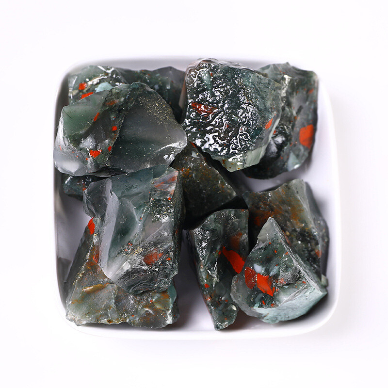 Raw Rough Large Blood stone Quartz Crystal Reiki Mineral Rocks Chunks ...
