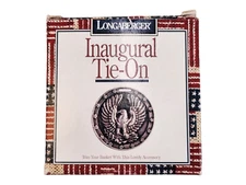 Longaberger Inaugural Tie-On 1997 Pewter Eagle USA