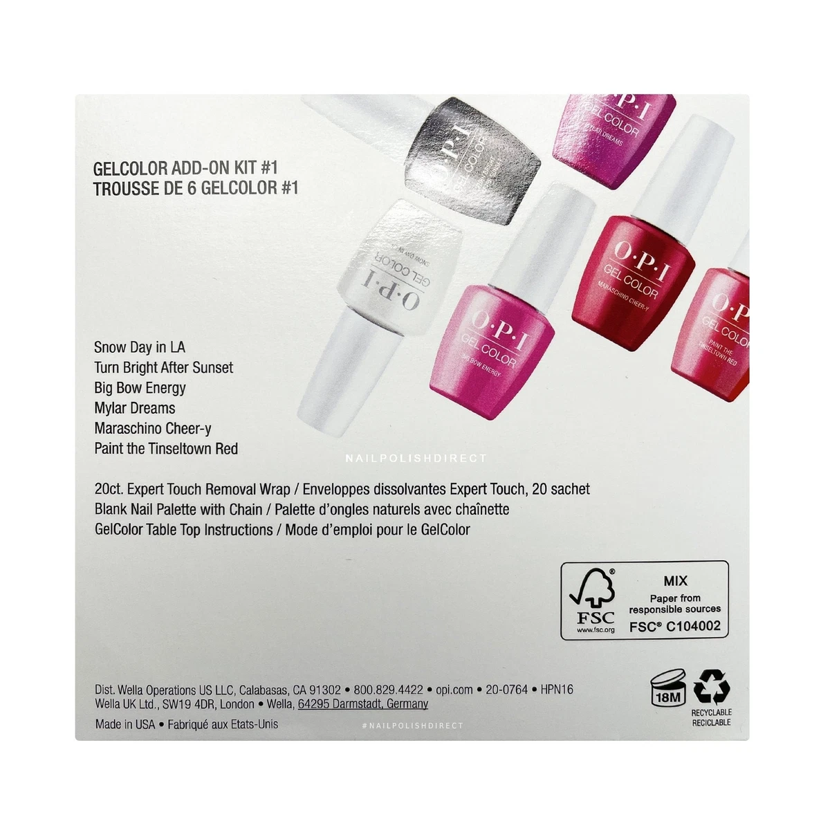 OPI GelColor The Celebration Gel Polish Set Set 1 6 x 15ml eBay