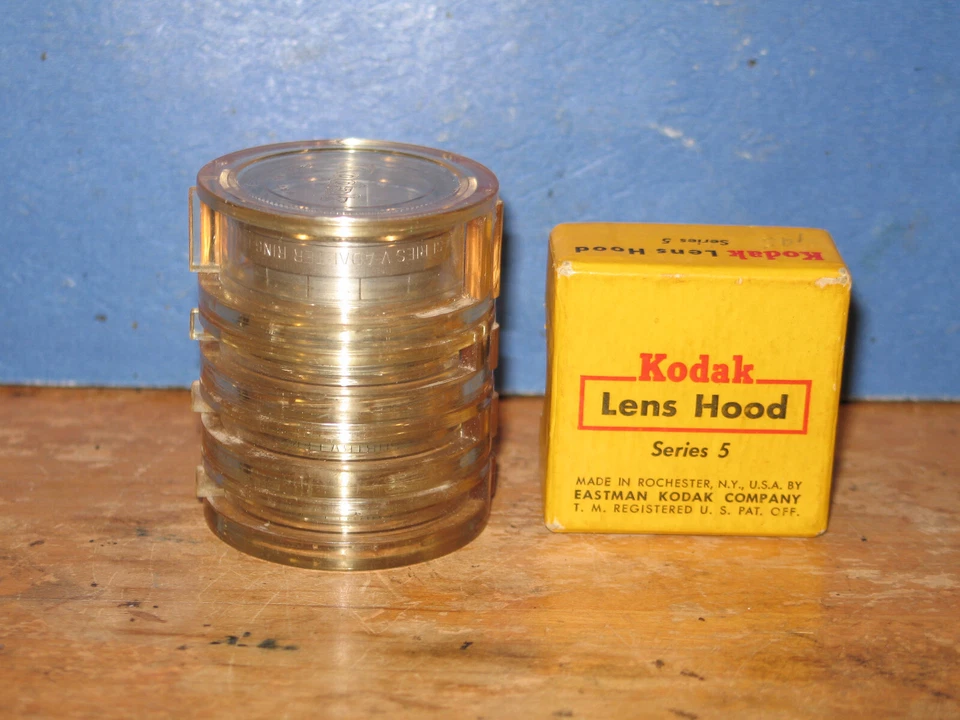 RARO ESTOJO EMPILHÁVEL KODAK SUPORTE DE FILTRO TRANSPARENTE E SÉRIE 5 FILTROS DROP-IN E CAPÔ. - Imagem 2 de 2