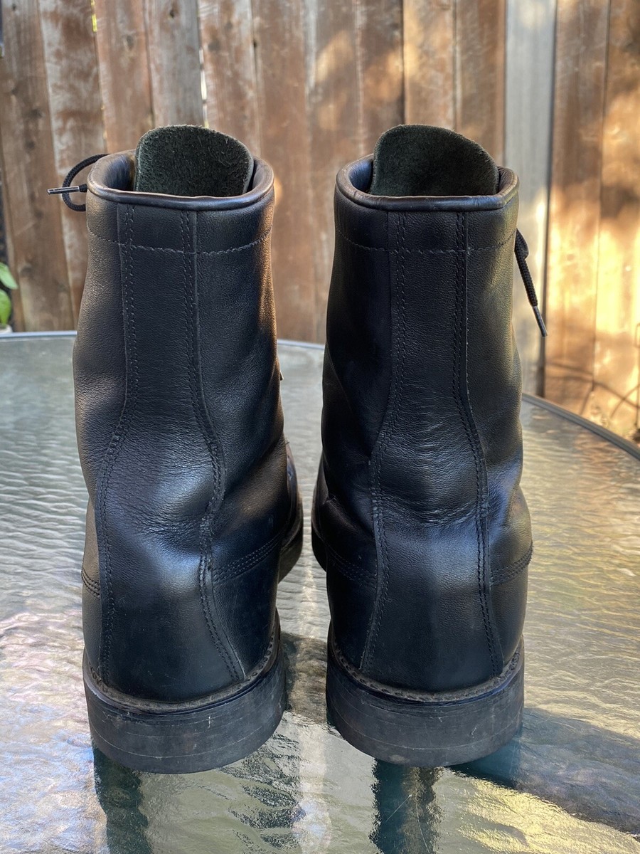 Addison Shoe Company Black leather Combat Boots Mens 11.5  display picture 1