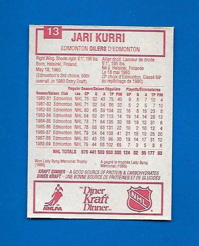 1989-90 KRAFT DINNER ROCK 'O' RAMA PANEL & SINGLE NHL HOCKEY 1-64 SEE LIST - Picture 66 of 179
