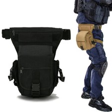 Men Tactical Drop Leg Pouch Motorcycle Thigh Bag waist Pack for Hiking Cycling