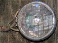 1930s Vintage Chrome Unity Mfg Sealed Beam Cartruck Driving Light Chicago Usa