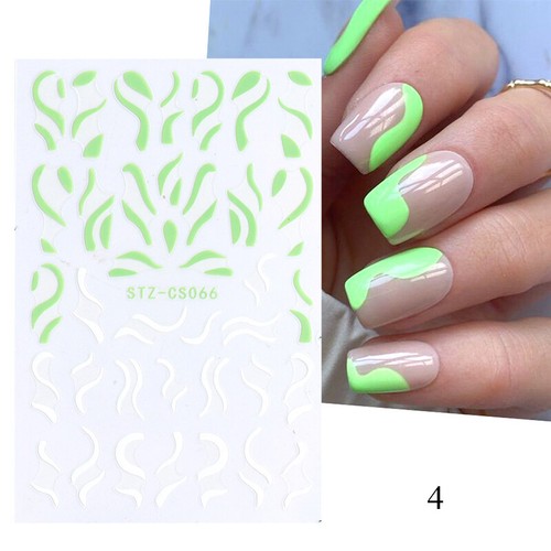 Nail Stickers Nails Stripe Art Stickers Water Transfer Stickers Decarati ε - Picture 10 of 25