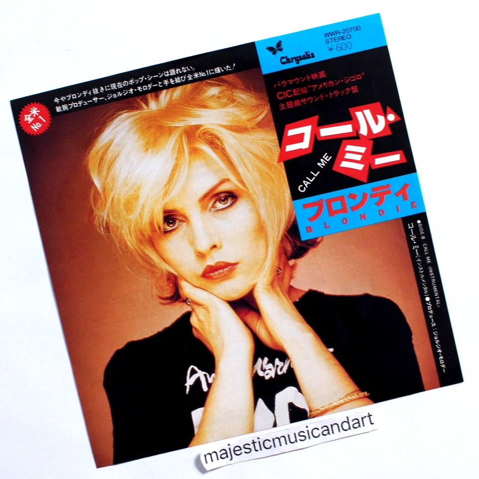 ANDY WARHOL'S BAD DEBBIE HARRY COVER BLONDIE CALL ME 7" VINYL 1980 OG NM - Image 2 of 4