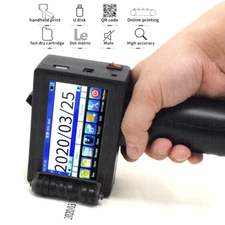 Industrial Handheld Inkjet Printer For Date QR Logo Barcode Printing 2-12.7mm