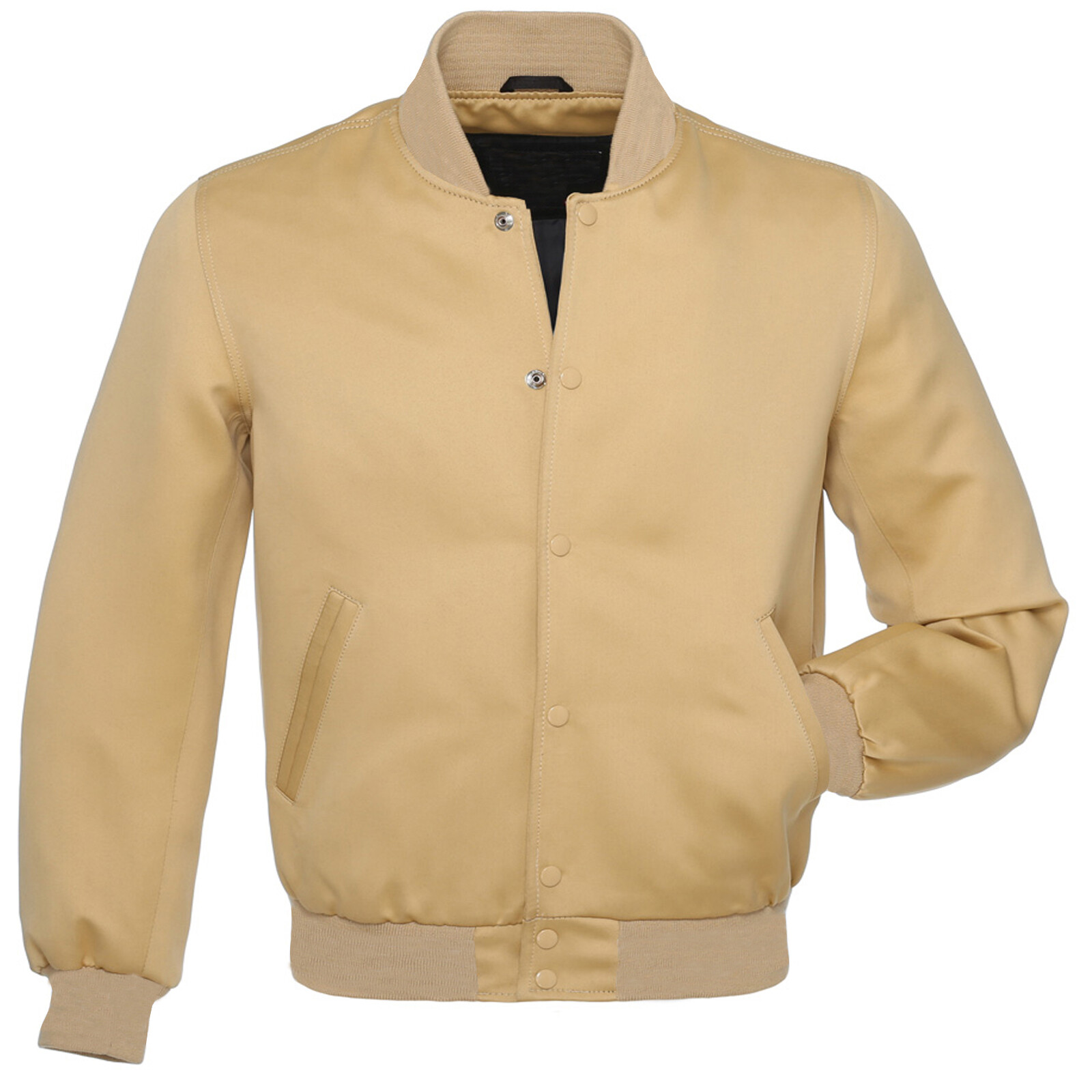 Varsity Jacket Baseball Jacket Letterman Jacket Ivory Cream Satin