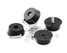 32mm x 13mm D X H  Rubber Feet, Rubber Bumpers,   Includes Mounting Hardware