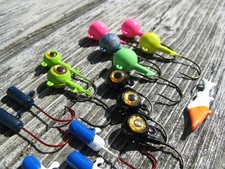 Casting Jigs Lead Heads Tubes Minnow And Big Eye Jigs Lot Of 16 Pm53