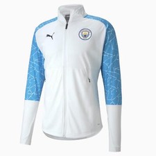 MEN'S FC MANCHESTER CITY 2020/2021 JACKET TRAINING SOCCER FOOTBALL SHIRT SIZE L