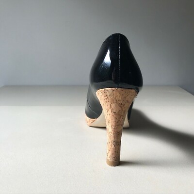 Escarpins Jessica Simpson Noir Verni à Plateau Liège - Taille 38 (US 8B) - Neufs