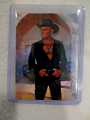 Yul Brynner #4 Art Card Limited 22/50 Edward Vela Signed (Movies Actor)