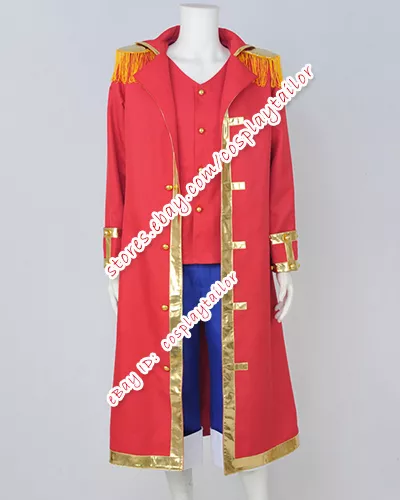 Anime One Piece Cosplay Costume Monkey D. Luffy Cosplay Trench