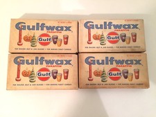4 Boxes GULF GULFWAX HOUSEHOLD PARAFFIN WAX FOR CANNING CANDLEMAKING
