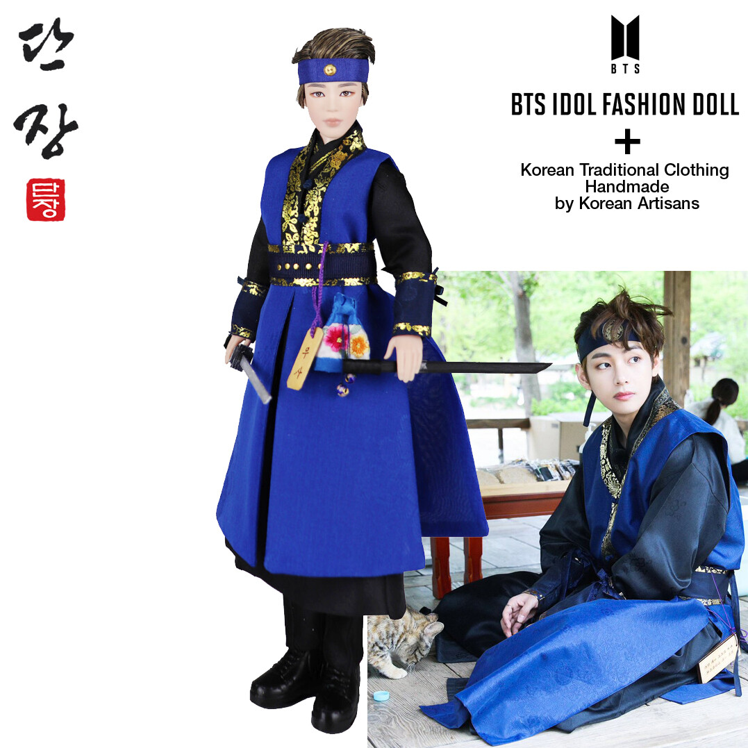 BTS V Musa Korean Handmade Costume Hanbok for MATTEL BTS Dolls