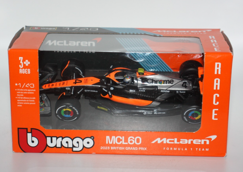 Bburago 1:43 Modello Diecast F1 MCL60 2023 - Macchina Di OP81 E LN4 Con Supporto