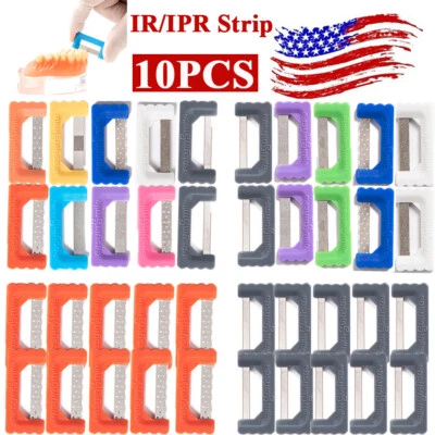 EASYINSMILE Dental Orthodontic IR/IPR Kits Interproximal Reduction Strips Polishing Saw 10Pc