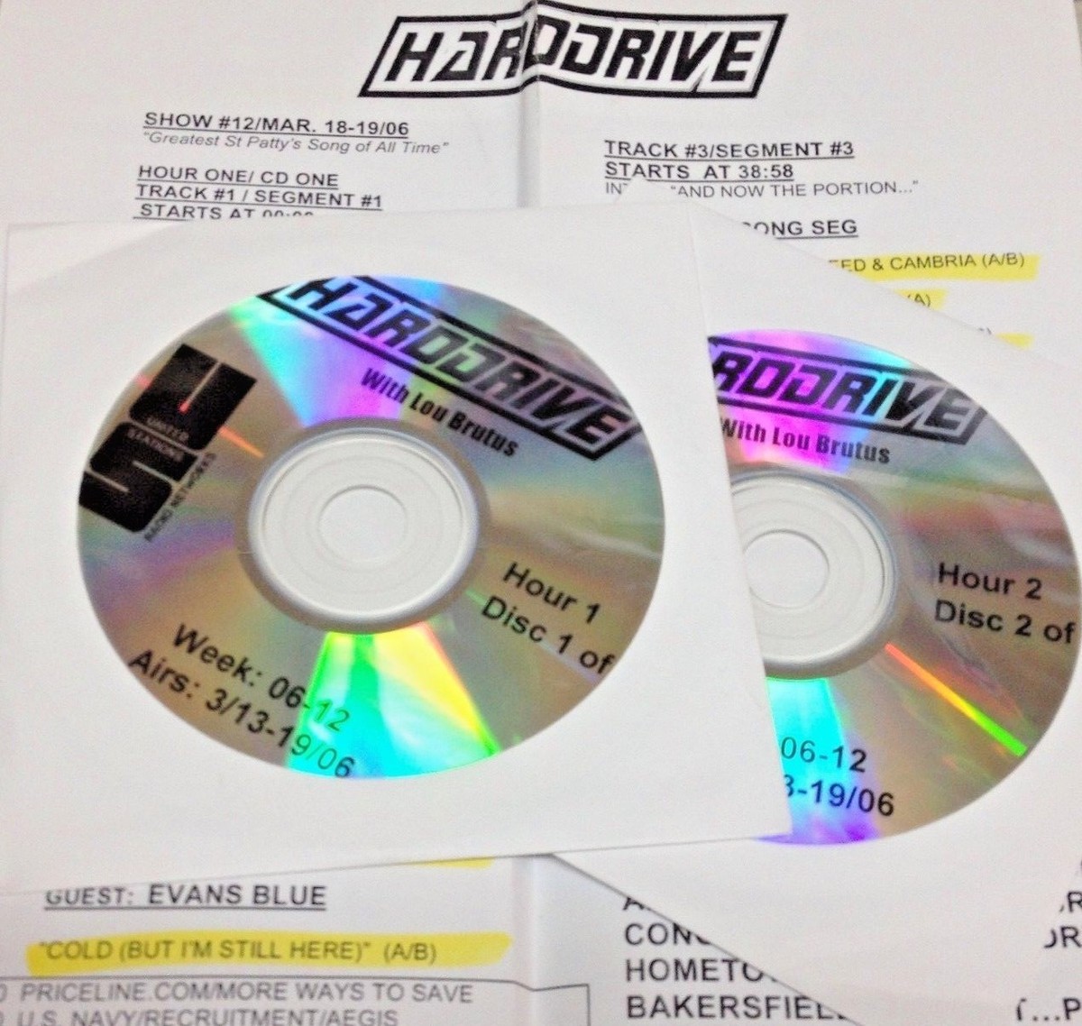 RADIO SHOW: HARDDRIVE 4/1/06 GUESTS: SHINEDOWN, STAIND, SHINEDOWN 