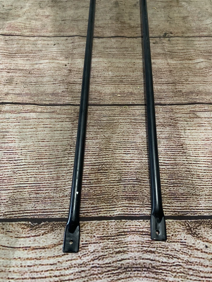 Jeep Wrangler TJ Rampage 1997-2006 sin marco techo blando juego de 2 barras de soporte de viento Foto 4 de 4