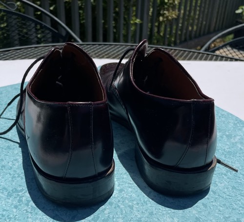 Mezlan Mens Shoe Cap Toe Oxford Dress US 12 M Cordovan Made In Spain - Picture 10 of 17