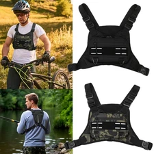 Sport Tactical Combat Chest Rig Bag Front Pouch Recon Kit Pack Protective Vest