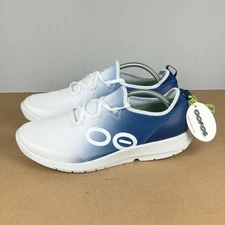Oofos Oomg Sport Ombre Lace Up Athletic Recovery Shoes Mens 12.5 Blue White