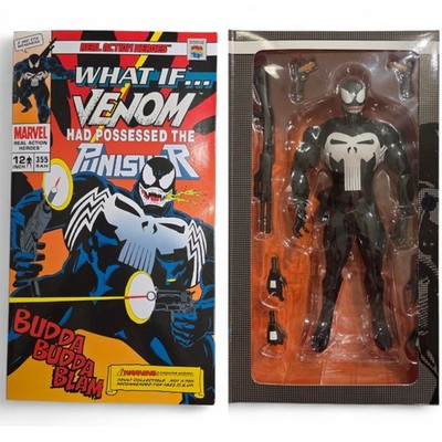 Real Action Heroes 12'' What if Venom Had Possessed the Punisher Medicom 10355