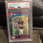 2024 DONRUSS OPTIC CALEB WILLIAMS PINK PSA 10 Rated RC CHICAGO BEARS #201