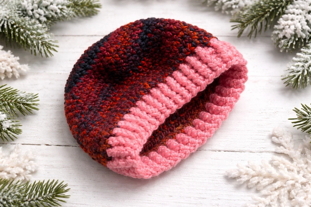 Handmade New Open‎ Weave Fishnet Aunt Lynda\'s Ocean Cotton Knit Beanie- XS/S OMU beanie – OCEAN ME UP main image 4