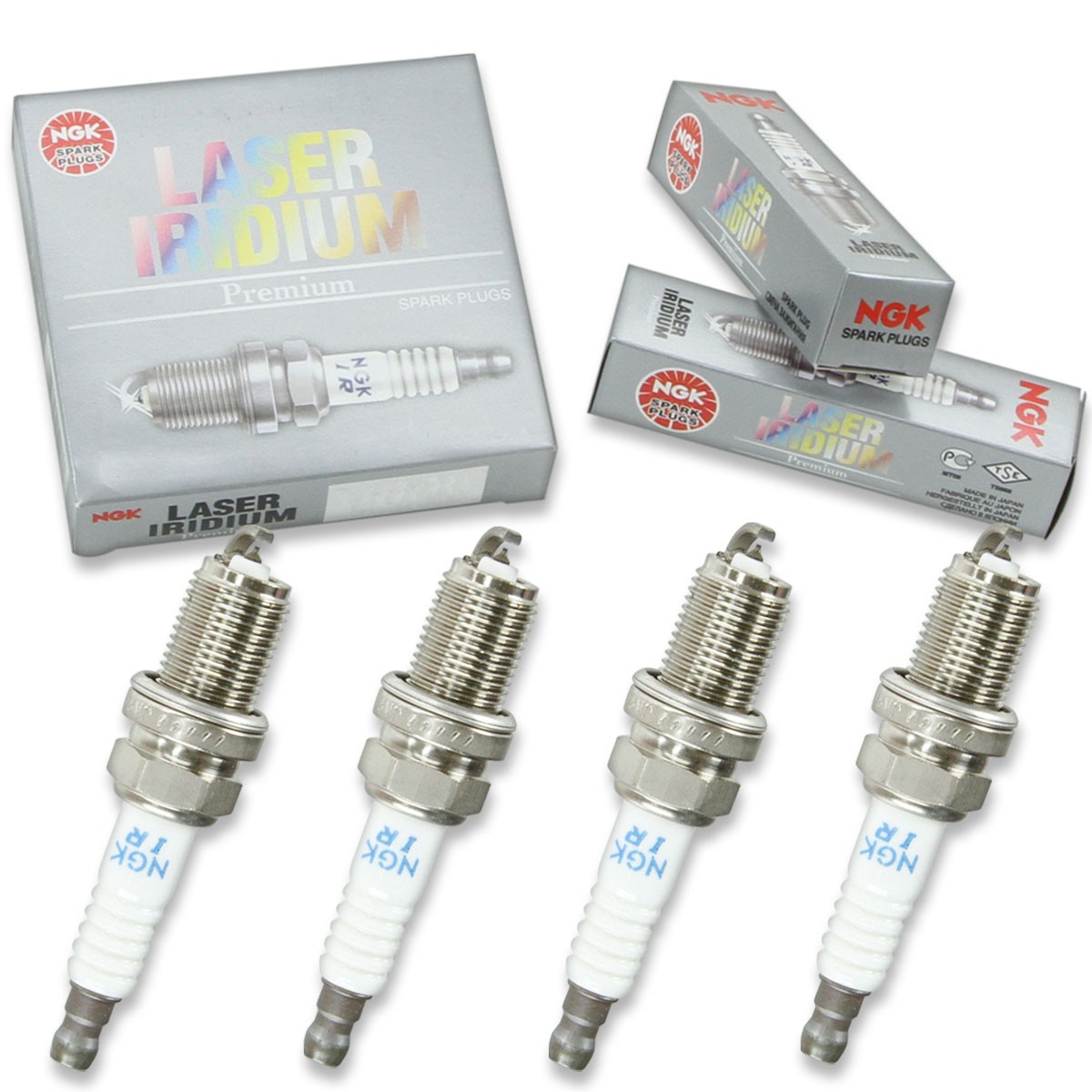 4 pc NGK 5794 IFR7F-8DS Laser Iridium Spark Plugs for 98079-578BU Ignition no