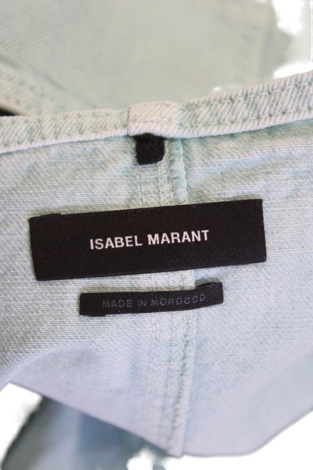 Isabel Marant, Minifalda para Mujer Línea A Azul Claro Talla S Foto 4 de 4