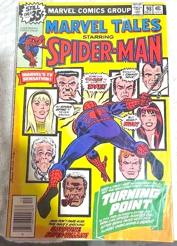 Marvel Tales #98 - rep Amazing Spider-Man 121 - Death Gwen Stacy - 1978 VG/FN