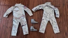 Vintage GI Joe Adventure Team 1970s Astronaut Space Suits, Silver Boots