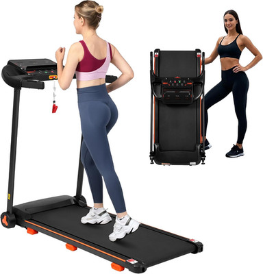 Compact Foldable Treadmill with Bluetooth & USB, 300 lb Capacity, 2.5HP