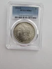 SIlVER 1884 O MS64 MORGAN  DOLLAR GRADED PCGS 1$ 90% AG COIN