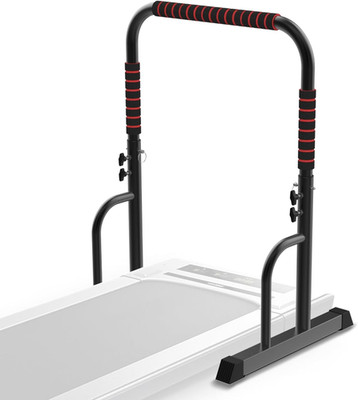 Adjustable Walking Pad Handle Only, 19.7 Inch Wide, 46 Inch Max Height, Black/Re