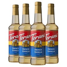 Torani Syrup, French Vanilla, 25.4 Ounces Pack of 4