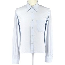 Quiet Luxury Valentino Roma Dress Shirt Men’s XL Blue Micro Check Woven