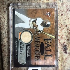 2002 Topps Pristine Fall Memories Eddie Murray #FM-EM Orioles Game-Used Bat /75.